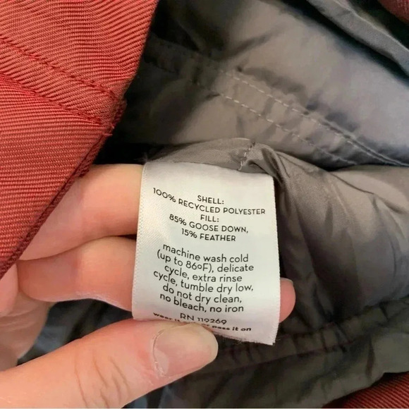 Nau burgundy down  jacket - Picture 5 of 11